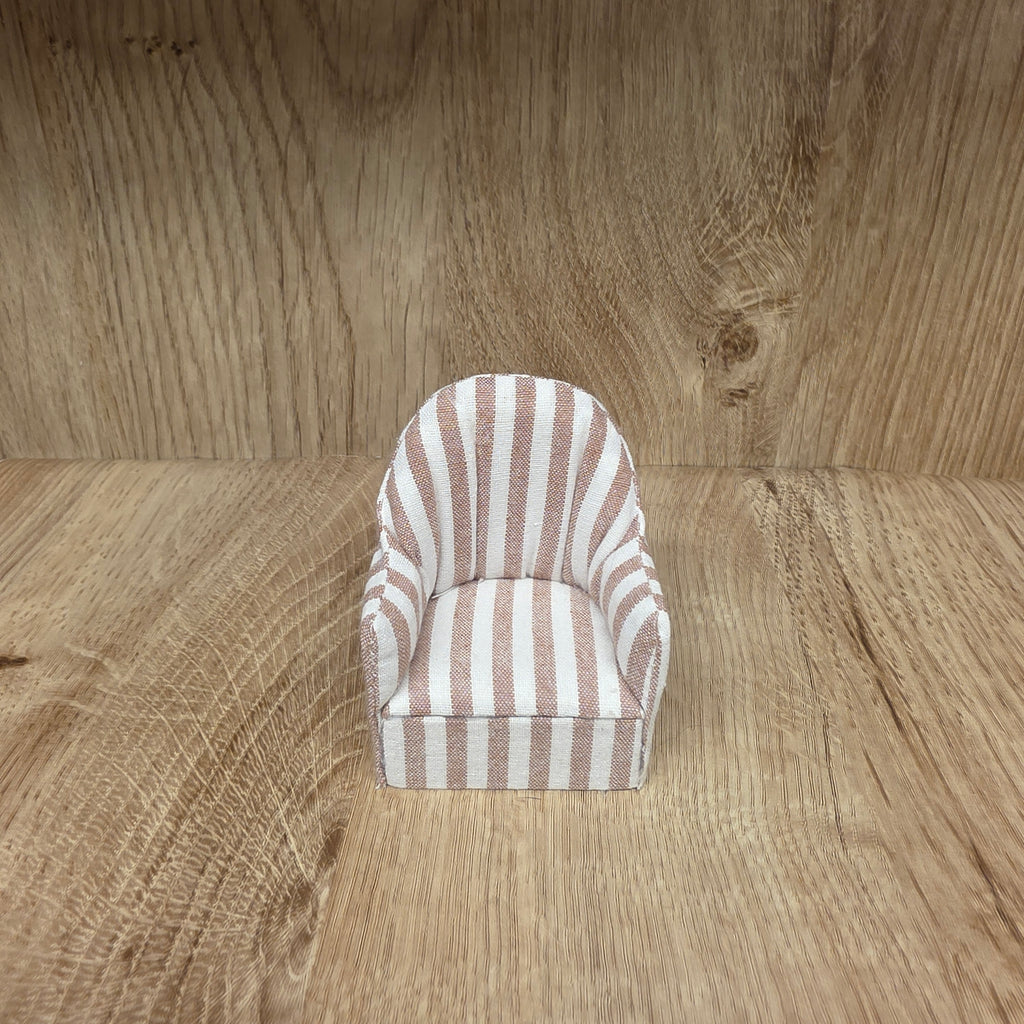 Striped armchair