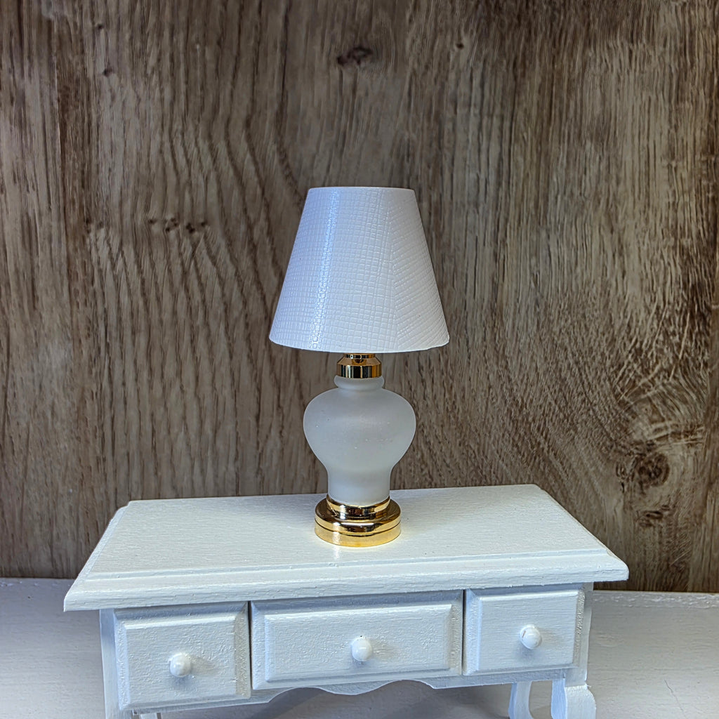 Lampa, vit skärm