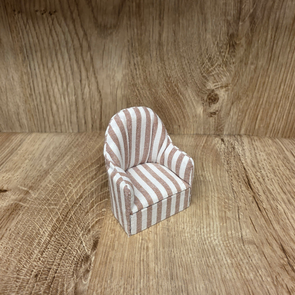 Striped armchair